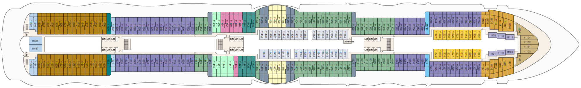 Deck 11 plan
